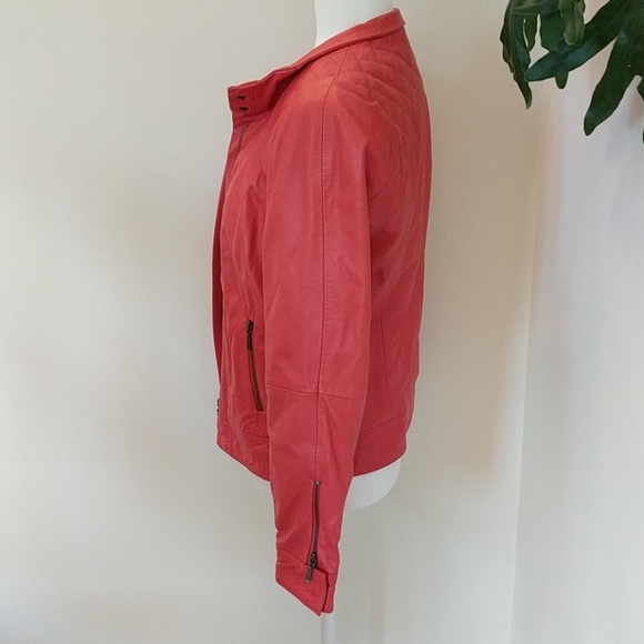 DDP French Clothing Company Red Leather Jacket - Picture 3 of 8